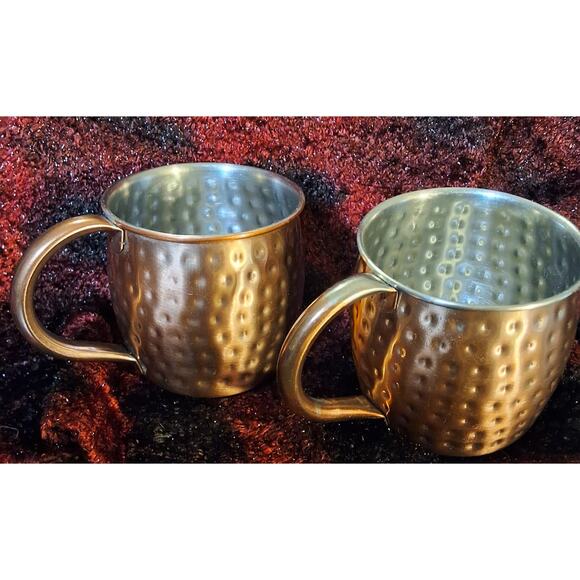 2 MOSCOW MULE COPPER MUGS - Picture 1 of 5